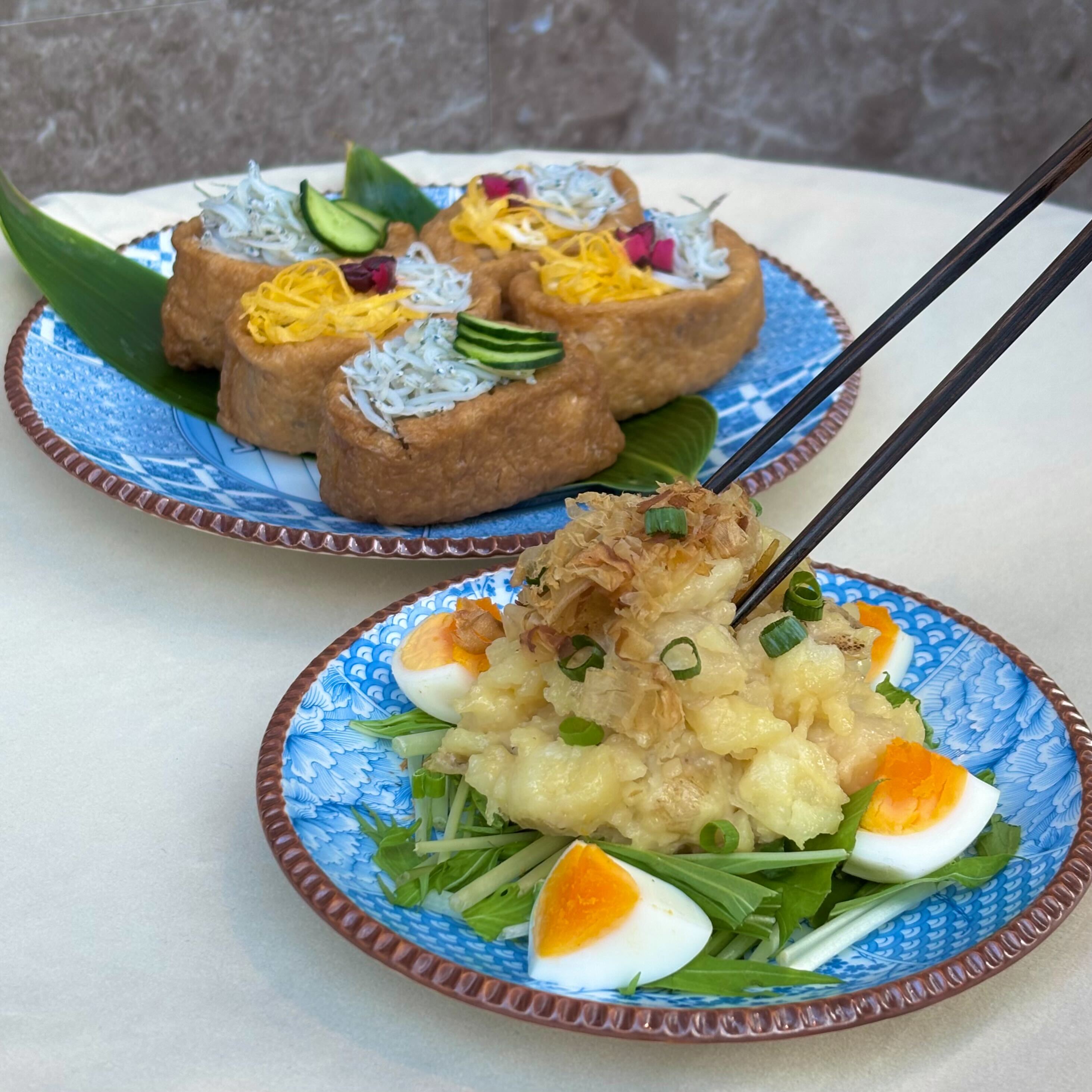 鎌倉・鶴岡八幡宮の段葛を歩くショーキチ イゲ皿》【HARVEST × イゲ皿