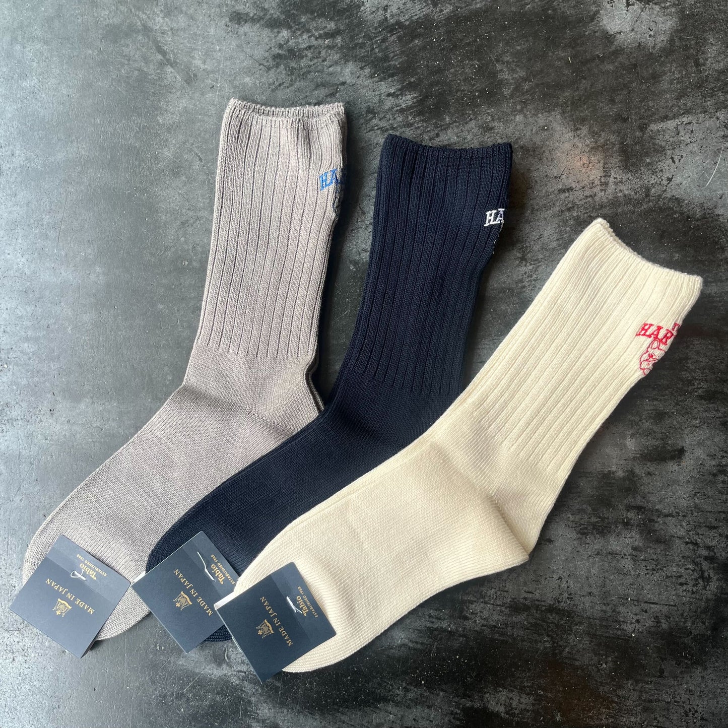 【数量限定】靴下屋 | Tabio × HARVEST カレッジソックス 25cm～27cm