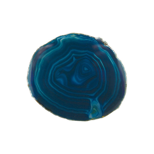 AMABRO (アマブロ) CRYSTAL COASTER Peacock Blue コースター 天然石 グラス ブルー 青