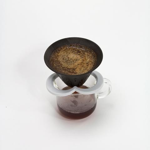 カフェハット コーヒー セラミックフィルター ペーパーレス  ドリッパー 白 Coffee hat white 肥前吉田焼