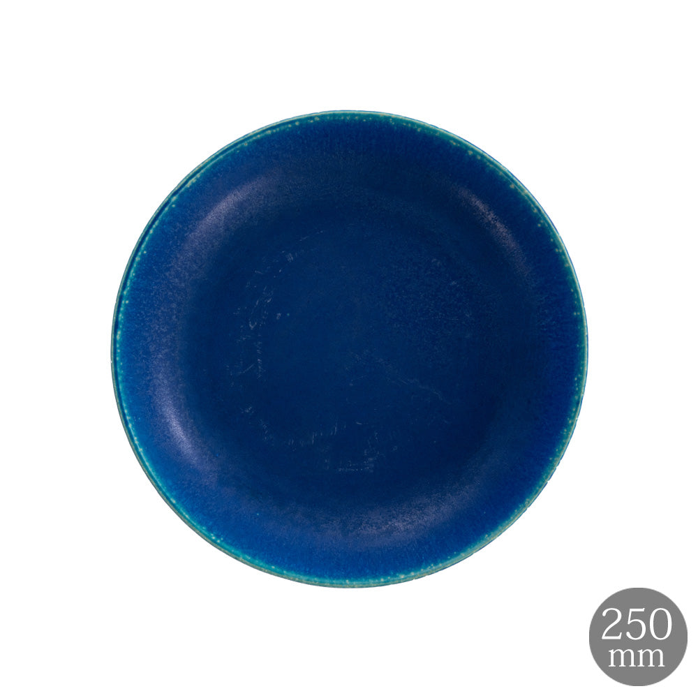 HARVEST BLUE VELVET ブルーベルベット ディーププレート 信楽焼 皿 深皿 25cm