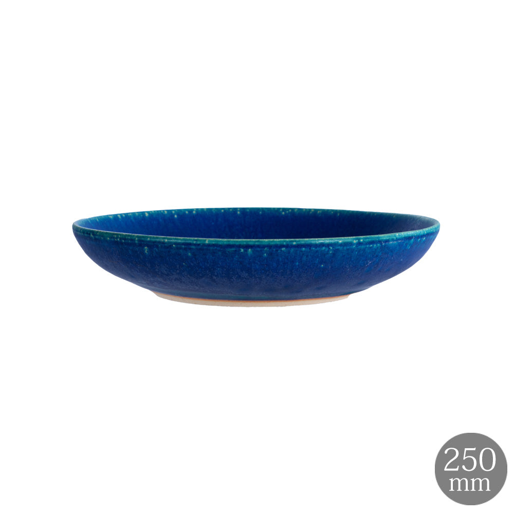HARVEST BLUE VELVET ブルーベルベット ディーププレート 信楽焼 皿 深皿 25cm