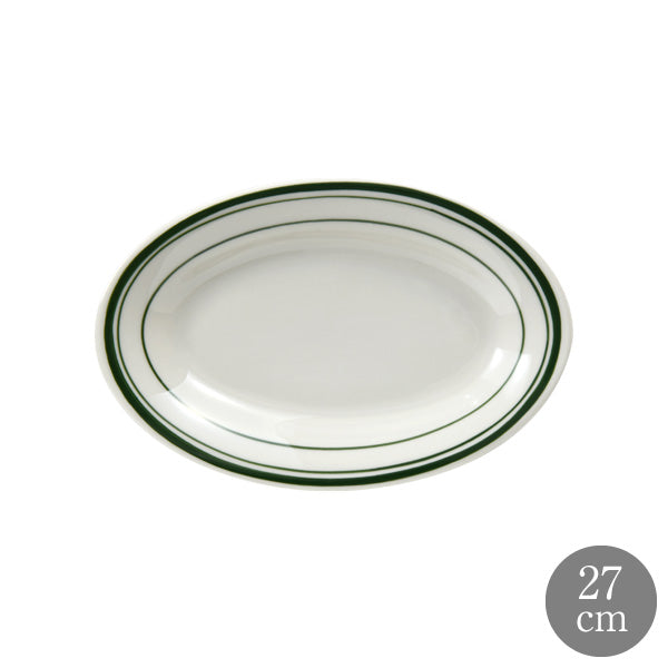 Tuxton Green Bay 27cm オーバルプレート グリーンベイ