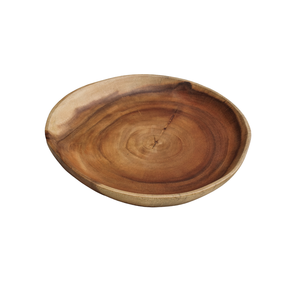 木製食器 アカシア WOOD スライスプレート Lサイズ 30cm