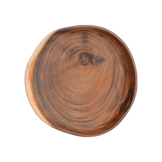 木製食器 アカシア WOOD スライスプレート Mサイズ 25cm