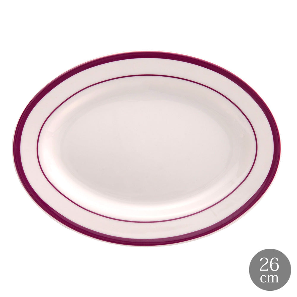 LA MOISSON ラ・モワッソン ブラッセリーグレープ 10インチ オーバルプレート