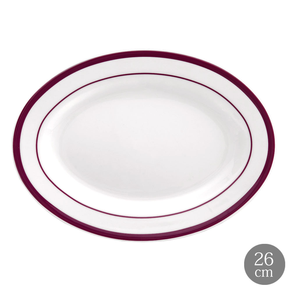 LA MOISSON ラ・モワッソン ブラッセリーグレープ 10インチ オーバルプレート