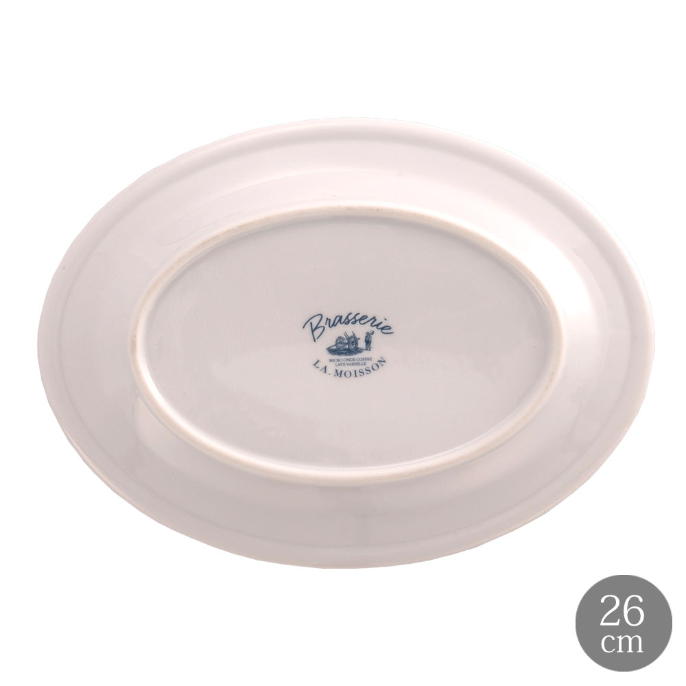 LA MOISSON ラ・モワッソン ブラッセリーグレープ 10インチ オーバルプレート