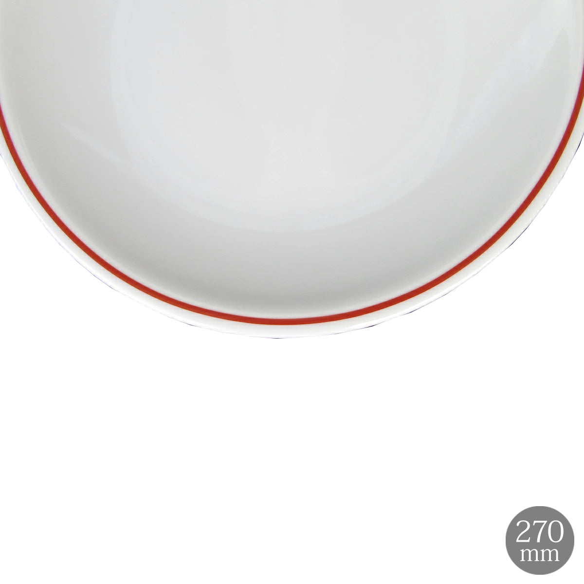 ＜独占販売＞ Saturnia(サタルニア) Milano Rosso ミラノロッソ レッド ライン ディナー プレート 27cm