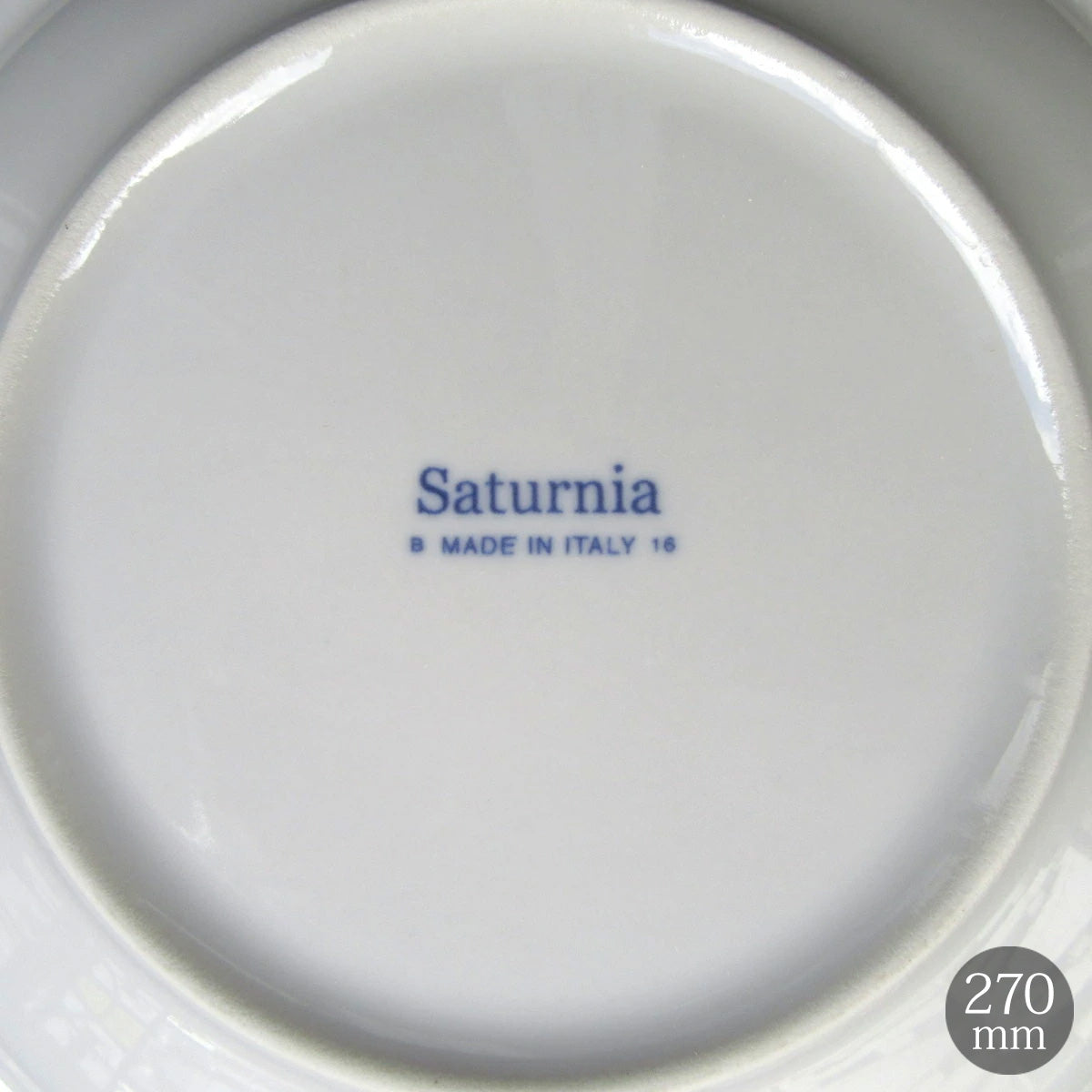＜独占販売＞ Saturnia(サタルニア) Milano Rosso ミラノロッソ レッド ライン ディナー プレート 27cm