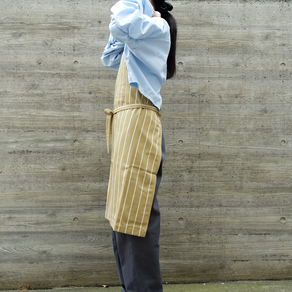 El transwaal／エル・トランスバル エプロン ストライプ Short 【ベージュ】