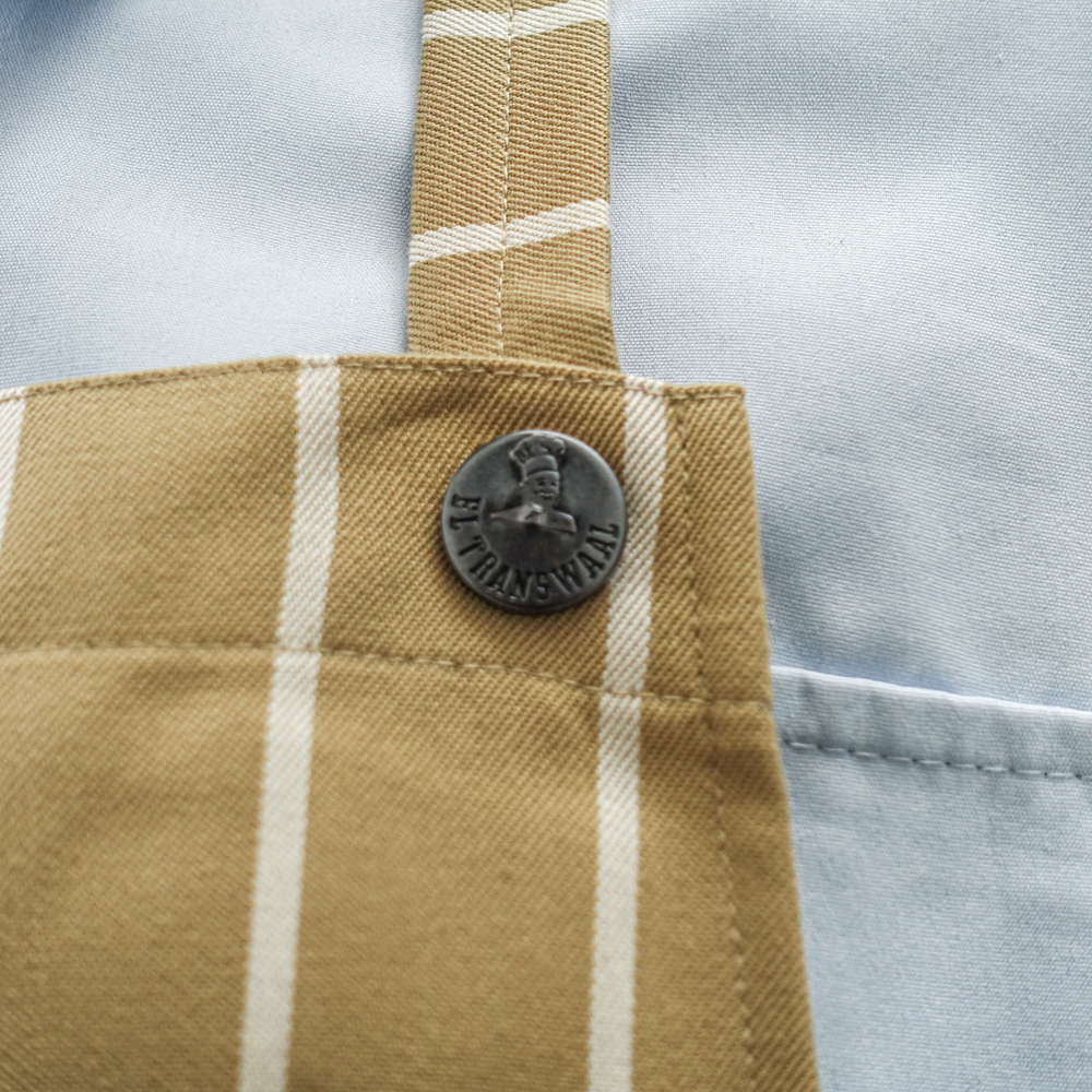 El transwaal／エル・トランスバル エプロン ストライプ Short 【ベージュ】