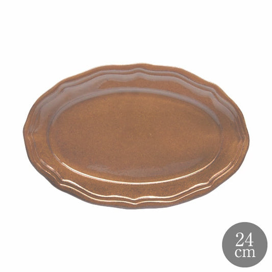 LA MOISSON ラ・モワッソン ビストロ アンバー 24cm オーバルプレート