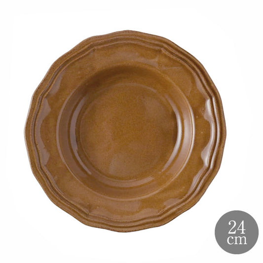 LA MOISSON ラ・モワッソン ビストロ アンバー 24cm ディーププレート