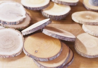 木製 WOOD コースター APPLE アップル りんごの木